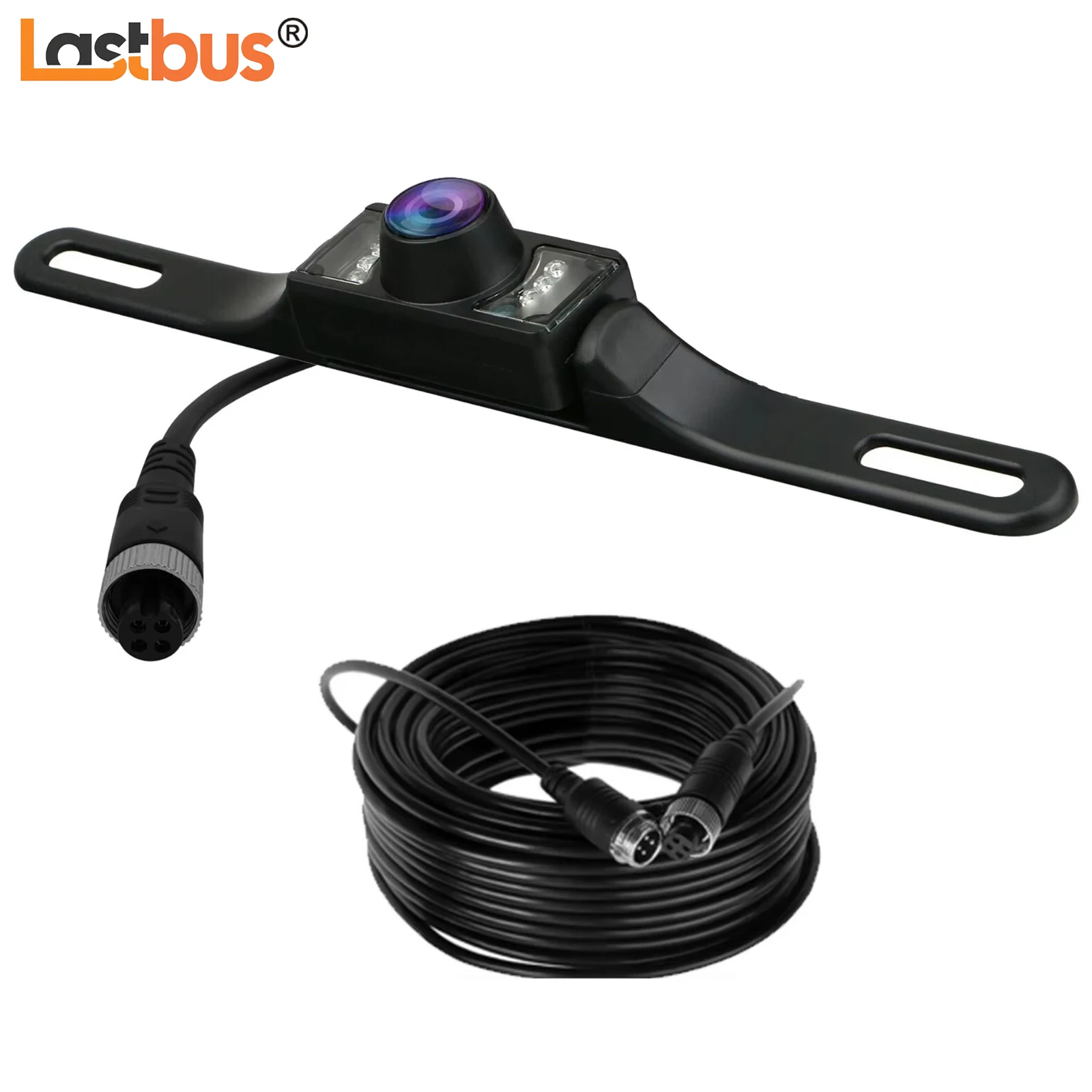 

Lastbus Waterproof 4 Pin Reverse Camera Car Rear View Backup Parking+ 5m Extension Cable