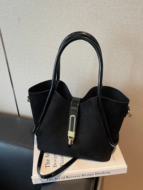 

Винтажная женская сумка-ведро 2025 года, многосторонняя сумка из натуральной кожи большой вместимости под мышками, сумка-хобо в стиле ретро для работы