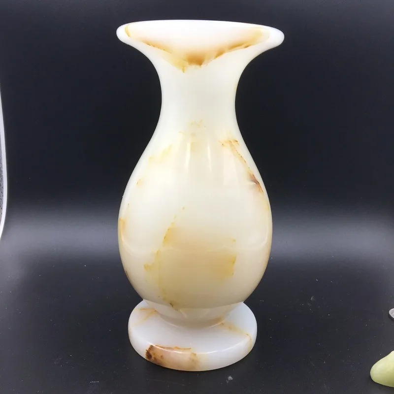 Afghan jade vase ornament, flower arrangement vase, ice jade and Ba jade vase craft Wholesale jade ornaments