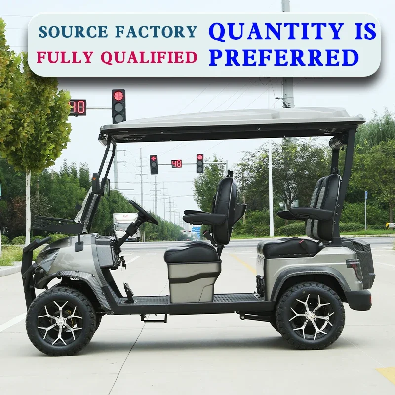 High Quality Electric 4+2 Seater Golf Cart Long Range Off-Road Mobility Scooter for Hunting Vehicle