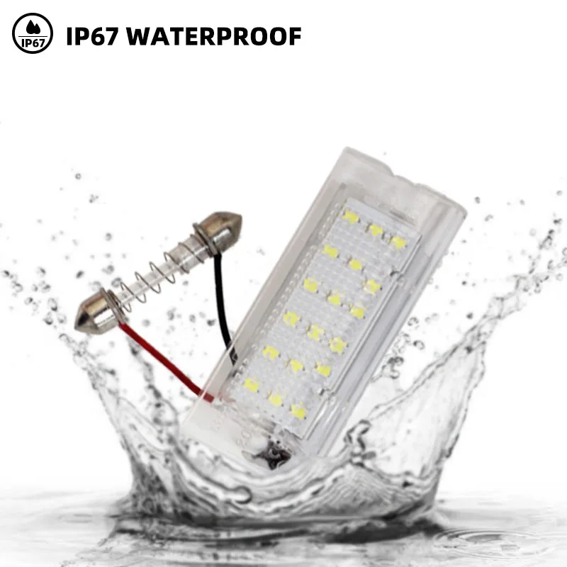 2pcs Canbus LED Number License Plate Light Error Free white for BMW X5 E53 1999-2006 X3 E83 2003-2010