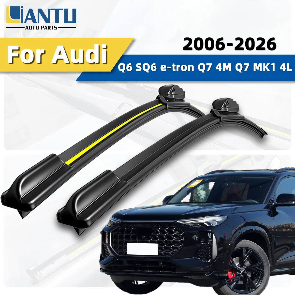 

2PCS Fit For Auid Q6 SQ6 e-tron 2023-2026 Q7 4M 2016-2026 Q7 MK1 4L 2006-2016 Car Windshield Wipers Washers Using Natural High