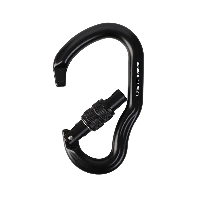 Profissional ao ar livre 25kN Tripe-lock K-Tipo Liga de Alumínio Mosquetão Escalada Equipamento de Proteção contra Quedas
