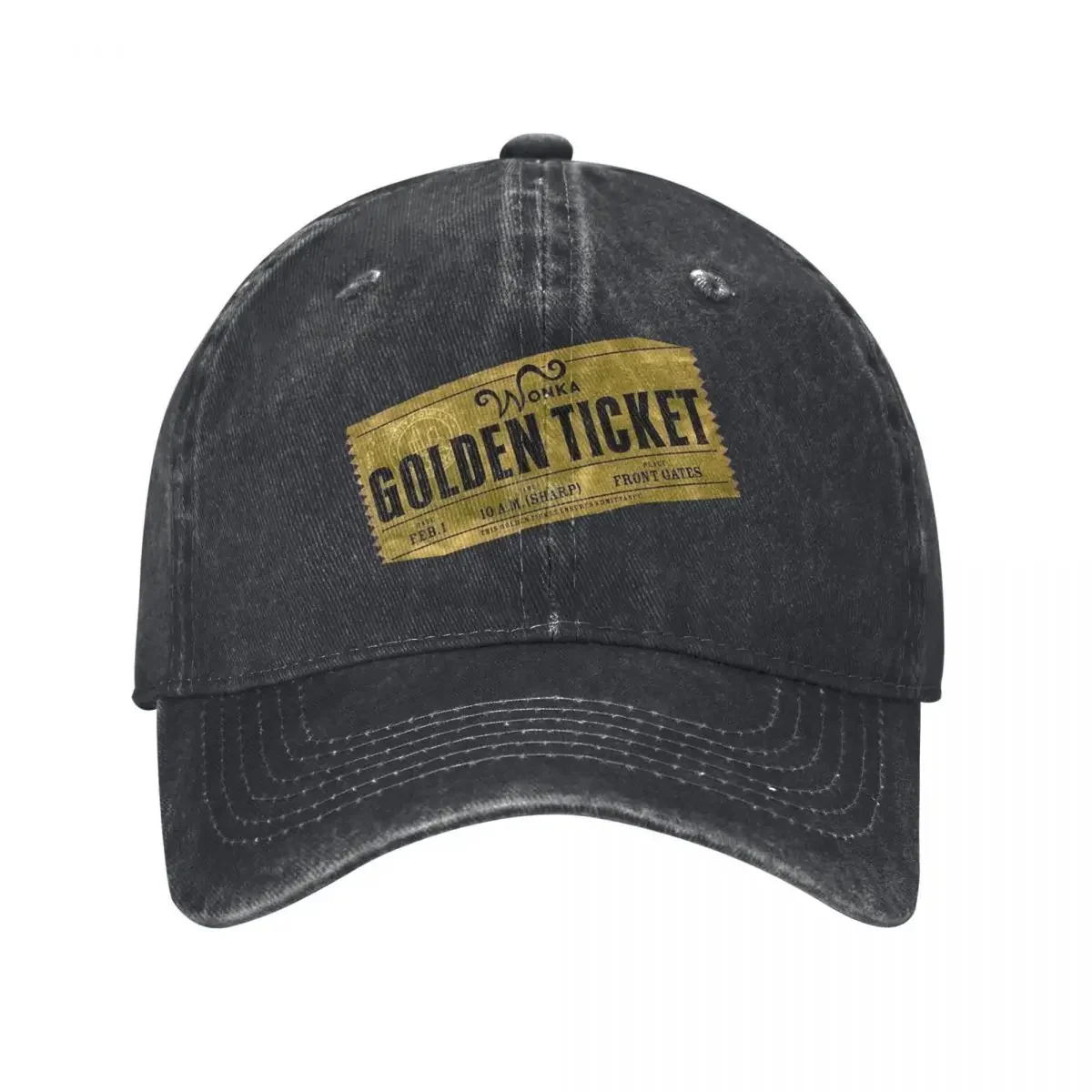 

Golden Ticket Baseball Cap sun hat Hip Hop birthday Beach Elegant Women's Hats Men's