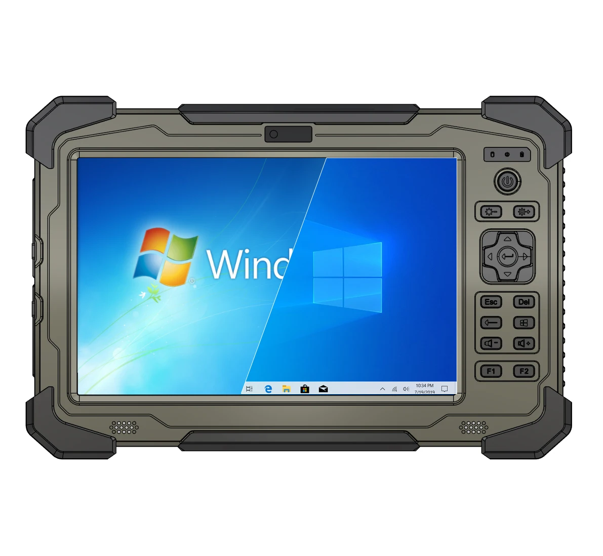 

OEM 10,1-дюймовый бескамерный экран 1920*1200 с поддержкой кнопок для распознавания отпечатков пальцев, прочный планшет Win