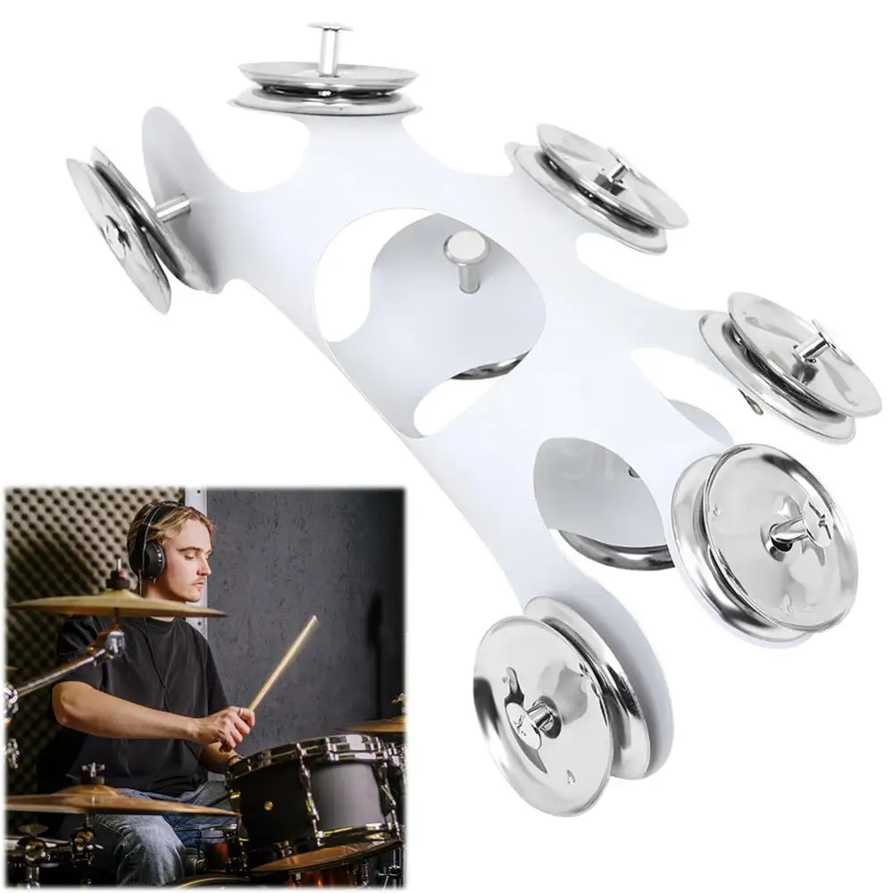 8 طبول حلقة ارتداء مقاومة الدف مرحبا قبعة الفولاذ المقاوم للصدأ الصنج مرحبا قبعة جرس طبل قرع الملحقات #1