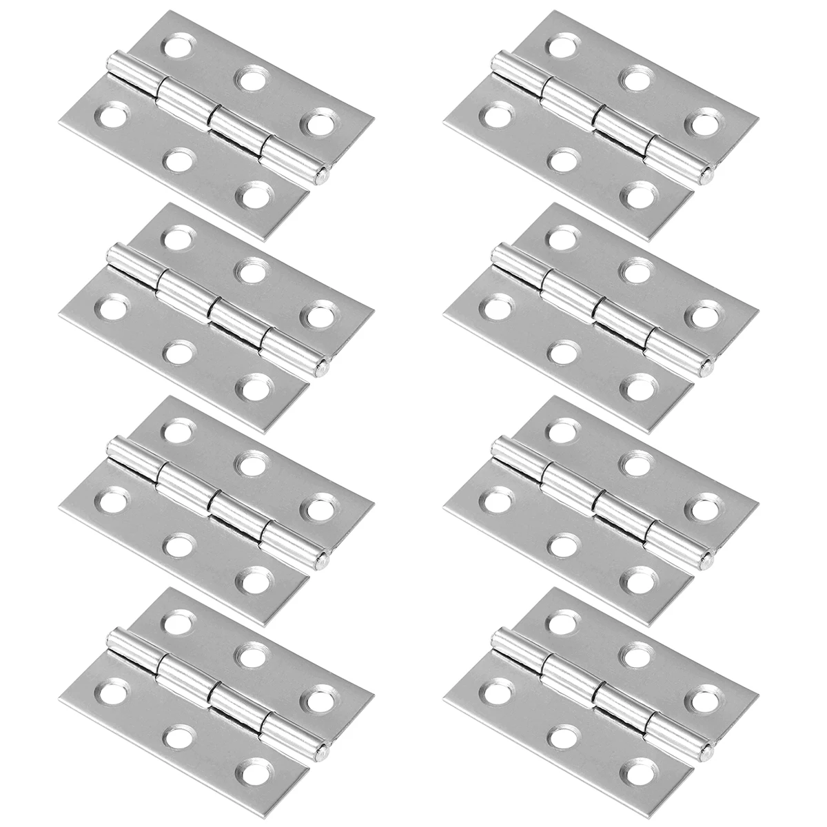 

10pcs Stainless Hinges 31x5x1mm Silver Cabinet Hinges Drawer Cabinet Home Use Jewelry Box Repair Storage Box Hardware