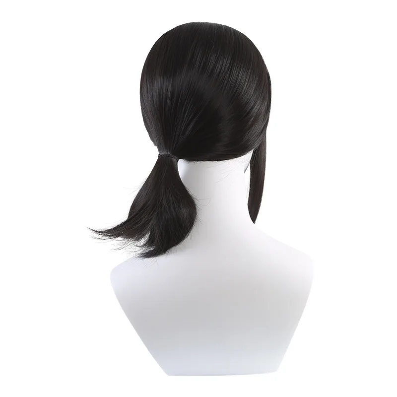 Chainsaw Man Cosplay Wig For Dongshan Xiaohong Black Side Braid Long Sideburns Anime Wig No Need To Trim