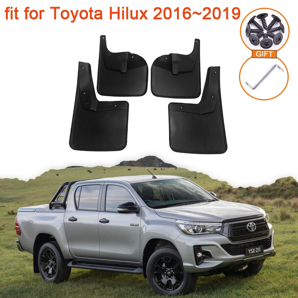 

Auto for Toyota Hilux Vigo Revo 2016 2017 2018 2019 Accessories Mudguards Upgrade Anti-splash Guards Front Wheels Fender Mudflap