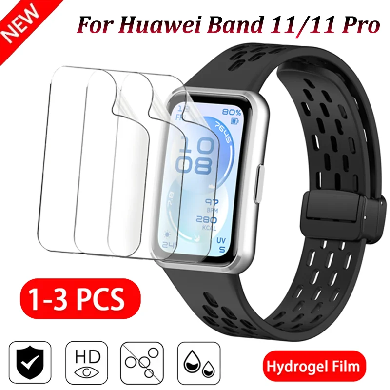 Hydrogel-Folien für Huawei Band 11 Pro Smartband, weiche TPU-Anti-Kratz-Displayschutzfolien für Huawei Band 11, saubere Schutzfolie
