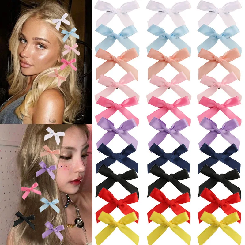 

Европейская женская заколка для волос с допамином и милым мини-бантом, заколка в виде утконоса, лента в балетном стиле, маленькая заколка для волос, плетеный аксессуар для волос