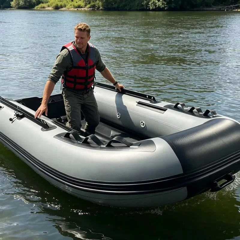 YTYIN Durable PVC Inflatable Boat Fish Water Sports Rowing Canoe Dinghy With Free Accessories Dinghy For Sale