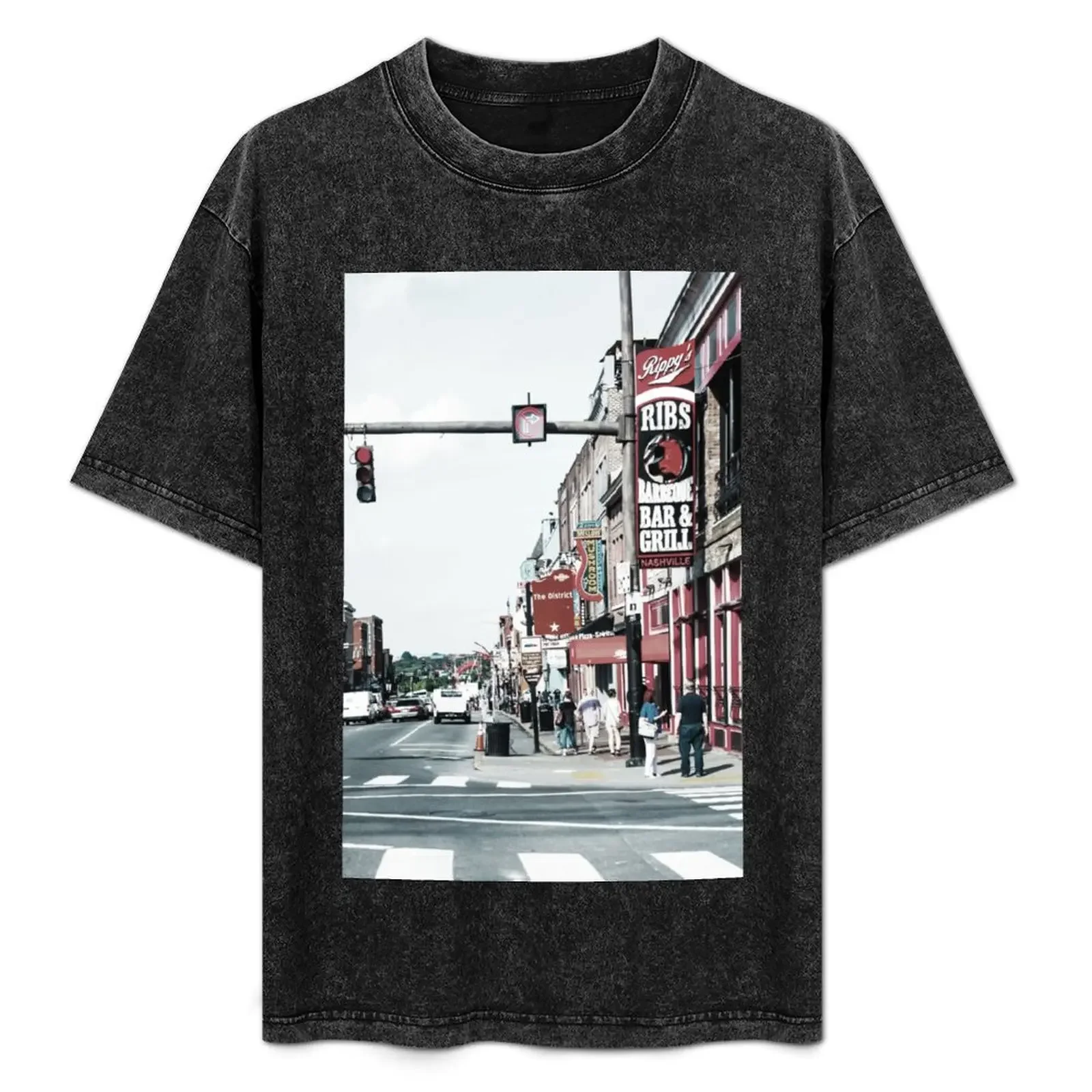 

Винтажная футболка Nashville больших размеров, удобная посадка