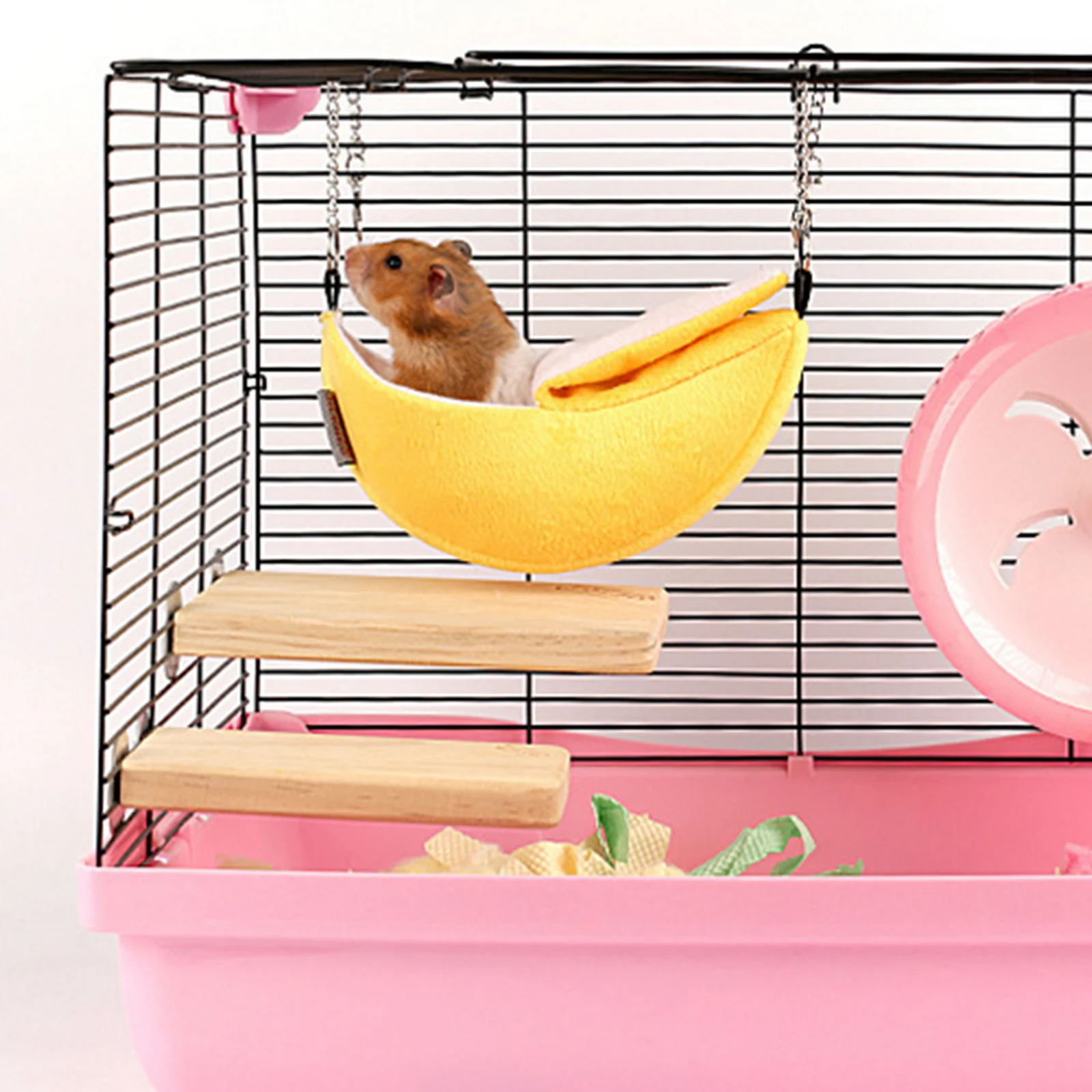 

2Pcs Pet Nest Comfortable Hamster Bed Hanging Hammock Banana Pineapple Shape Warm Small Animal Sleeping Bed Supplies