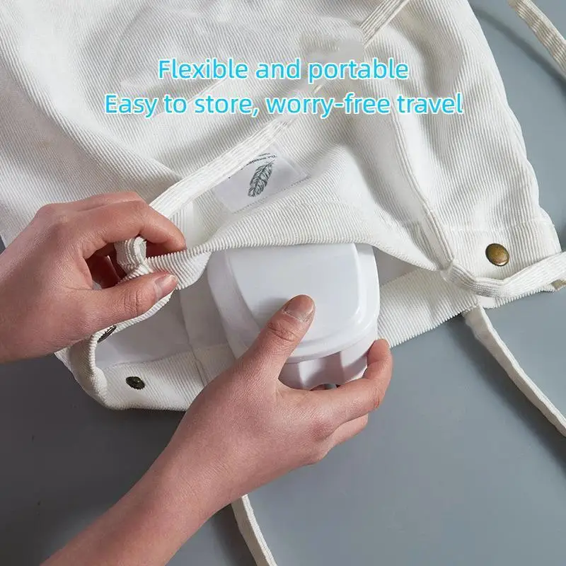 Denture Storage Box With Hanging Net Leak Proof Portable False Teeth Orthodontic Retainer Mouth Suitable Elderly