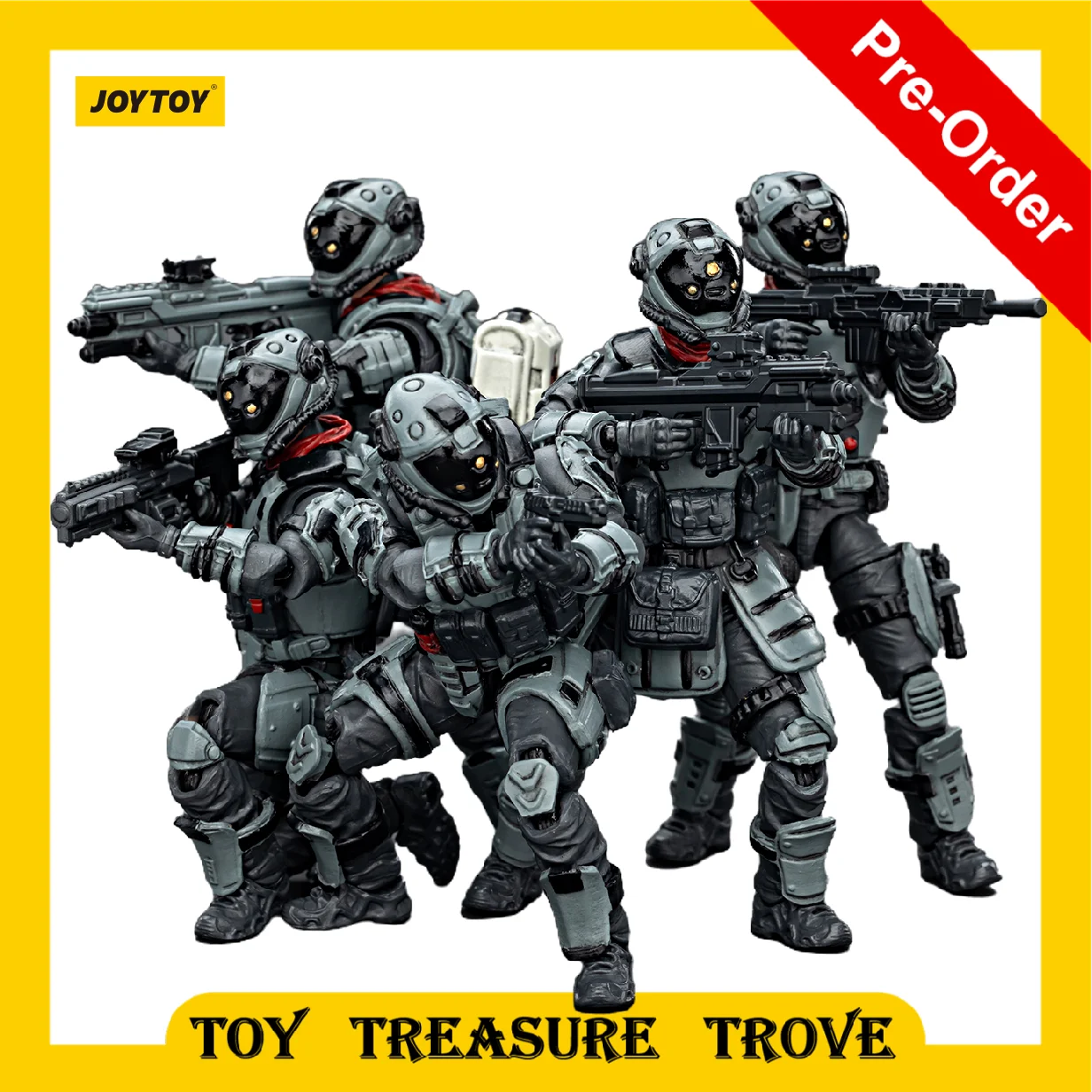 [الطلب المسبق] JOYTOY 1/25 شخصيات الحركة UNSC Mirage Squad 5 قطعة مجموعة لعبة هدية