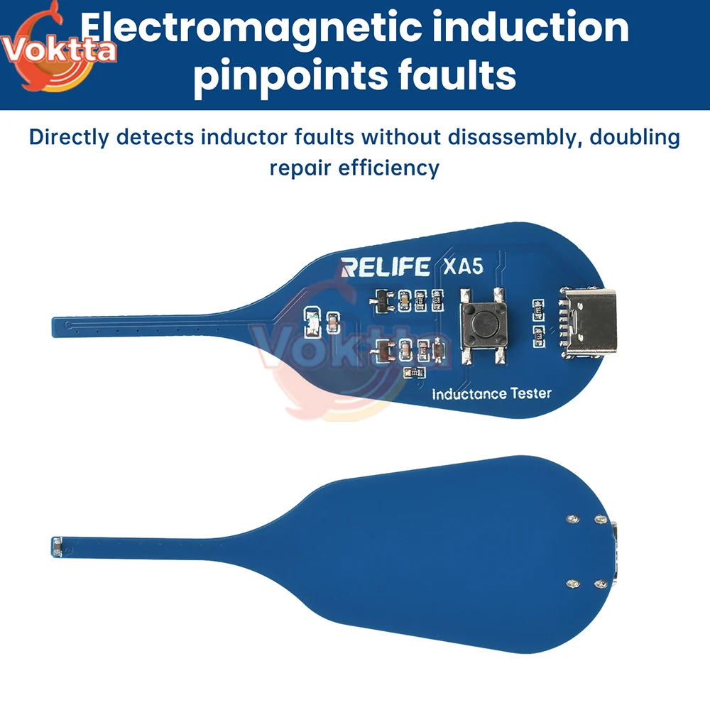 XA5 Inductor Detector Motherboard Coil Tester Quick Fault Checker Electromagnetic Induction Test PC Repair Tool Type-C Interface