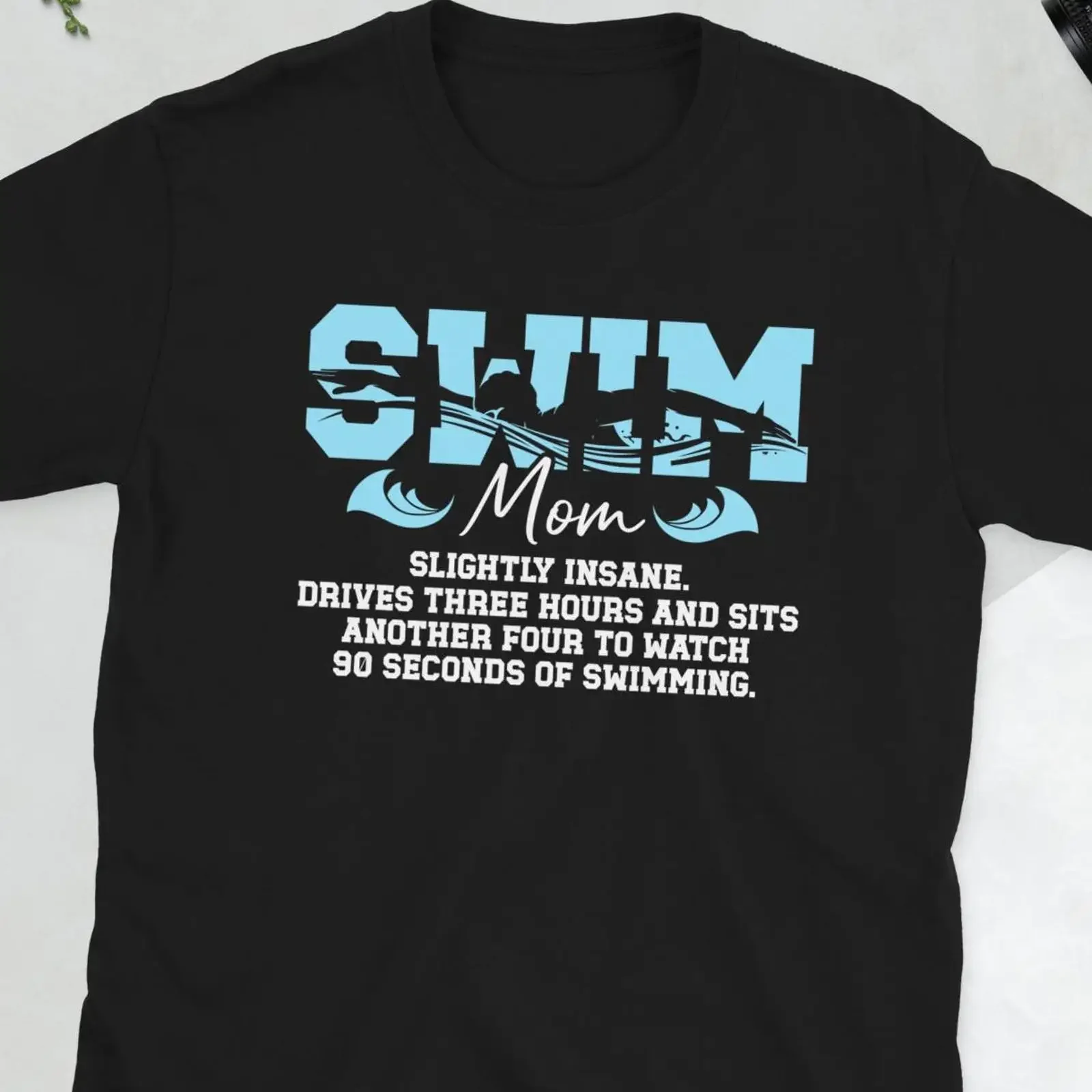 Swim Mom T Shirt Of A Swimmer Swimming s Mother Mama  vintage Washed Versatile Breathable designer clothes Unisex streetwear