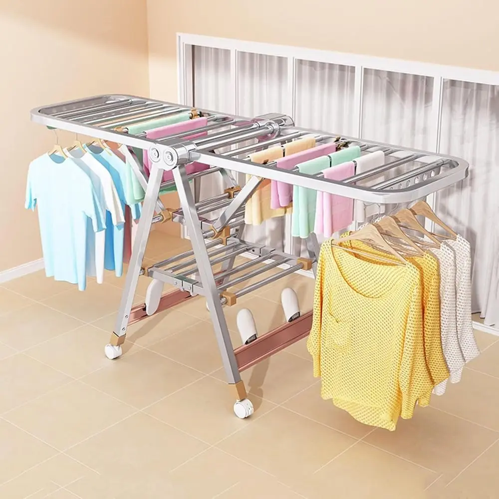 

Многофункциональная сушилка для белья из нержавеющей стали в форме крыла, 1,8 м