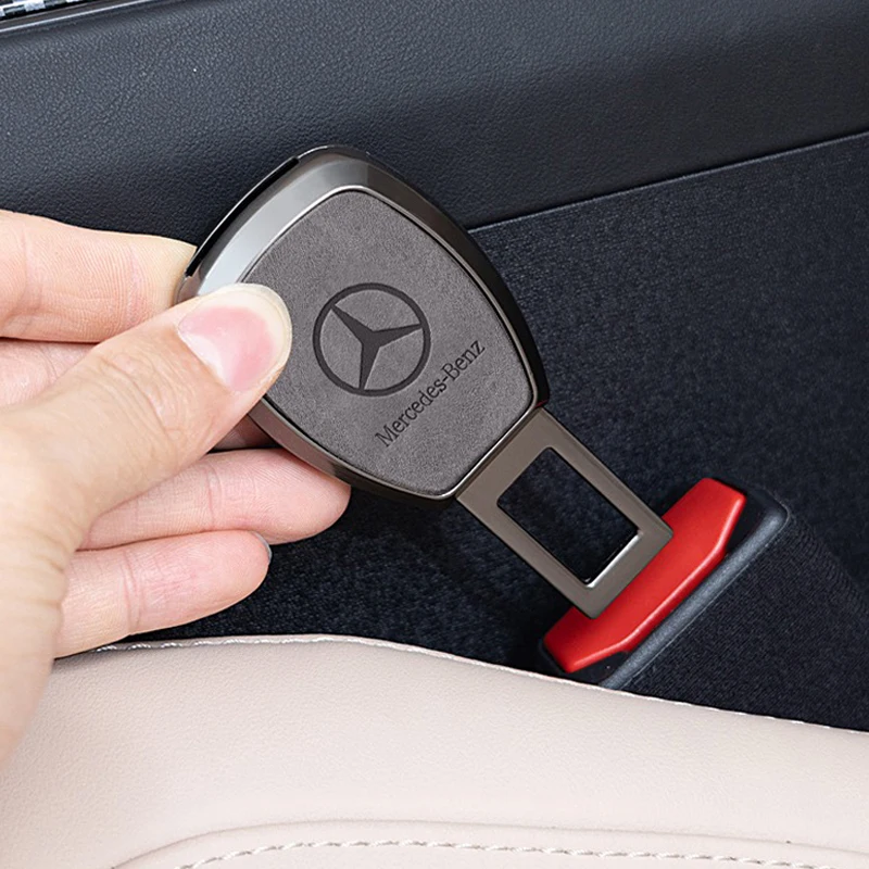 Extensor de fivela de cinto de segurança de carro, capa protetora antiarranhões, acessório para mercedes benz a c e s g classe glc claire cla glb gls w177