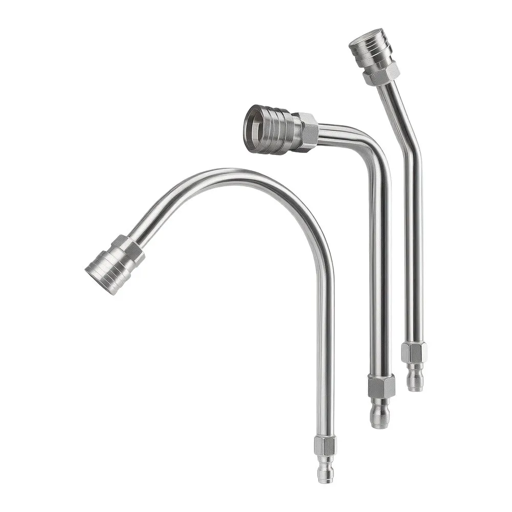 for Power Washer Extension Wand Set 3 Angle Stainless Steel for Gutter Cleaning Tool Compatible with 4000 PSI Machines