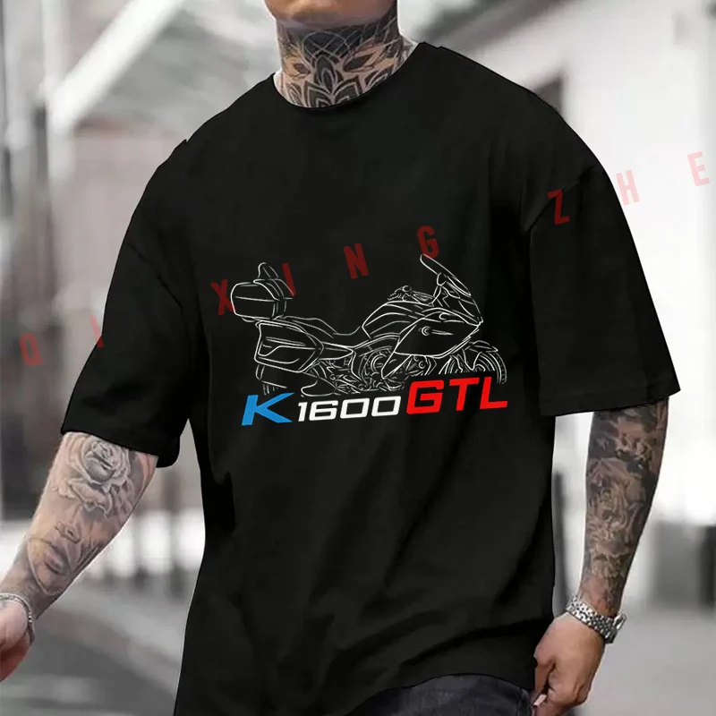 

Enthusiasts - Featuring A Striking K1600GTL Engine 2026 Cotton Casual T-shirts Mens Summer Motorcycle Cycling Sportswear Top Tee