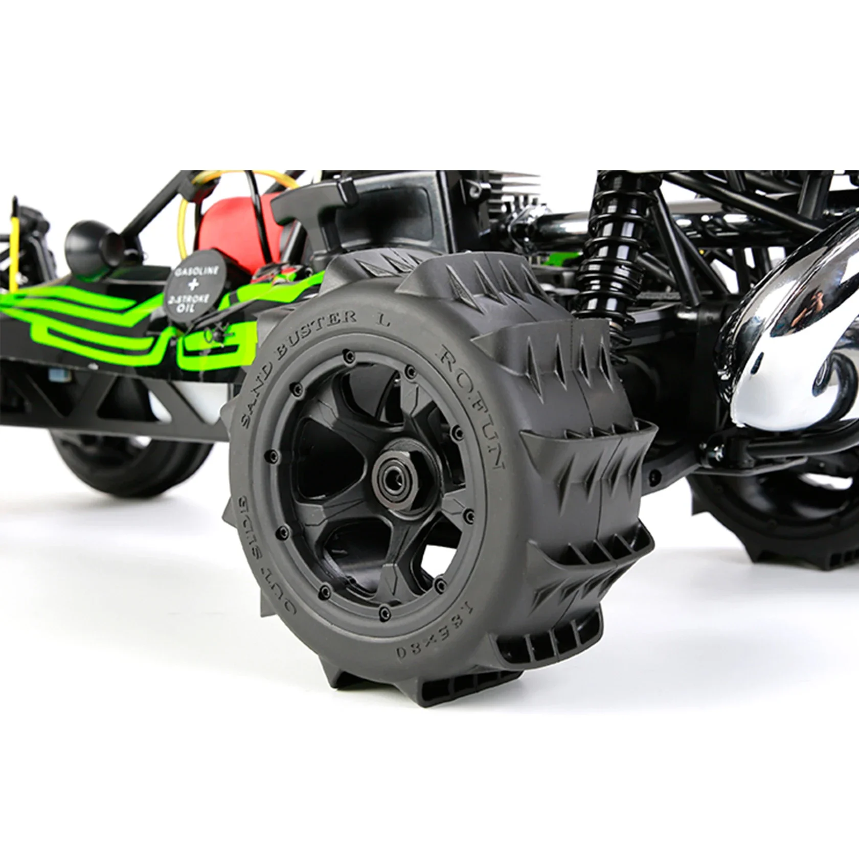 Nowy adapter 24mm 2szt pustynna tylna opona 185X80 zestaw do 1/5 Hpi Rovan Rofun KM Baja 5b Ss Buggy Parts