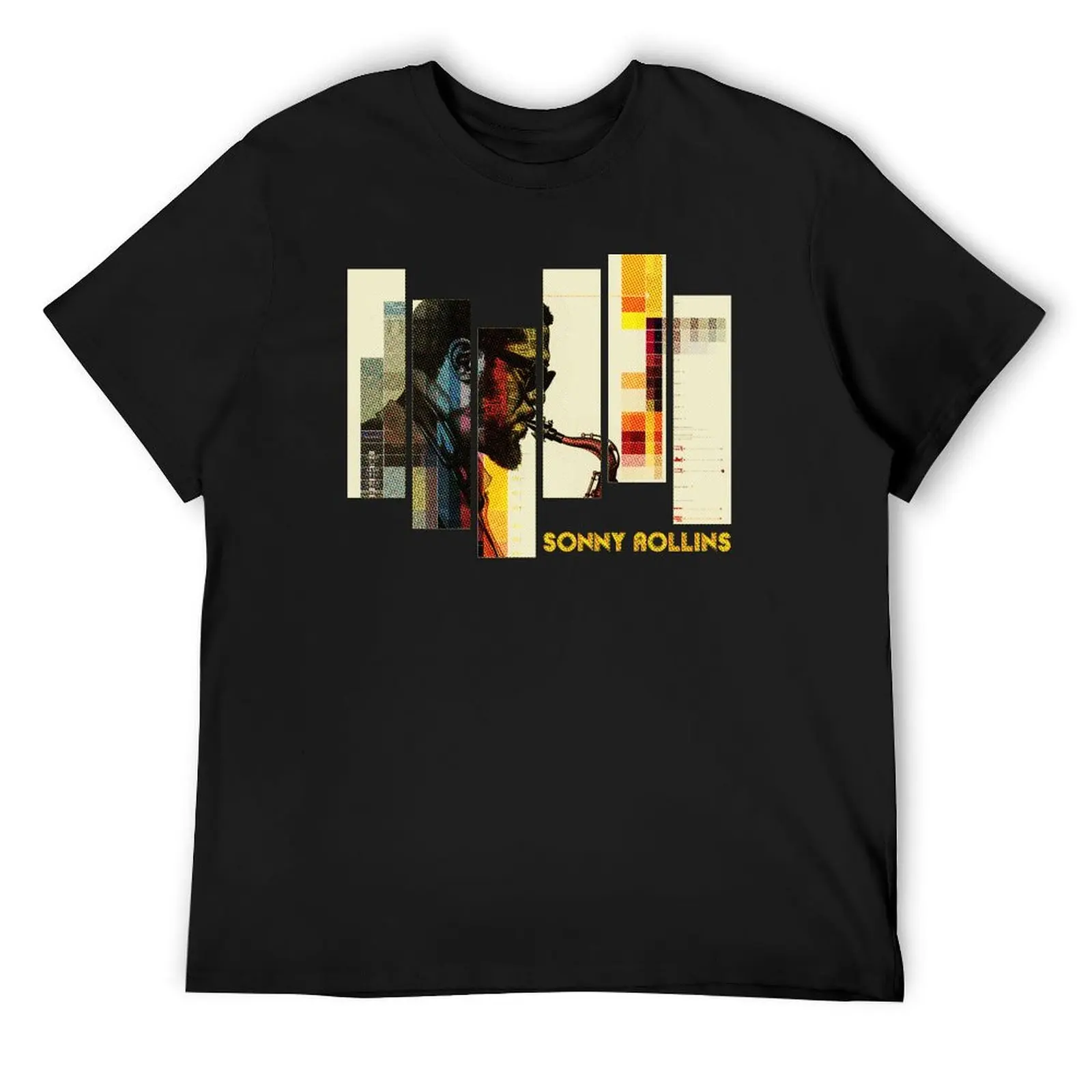 sonny rollins halftone graphic T-Shirt graphics customs design your own anime stuff men clothings