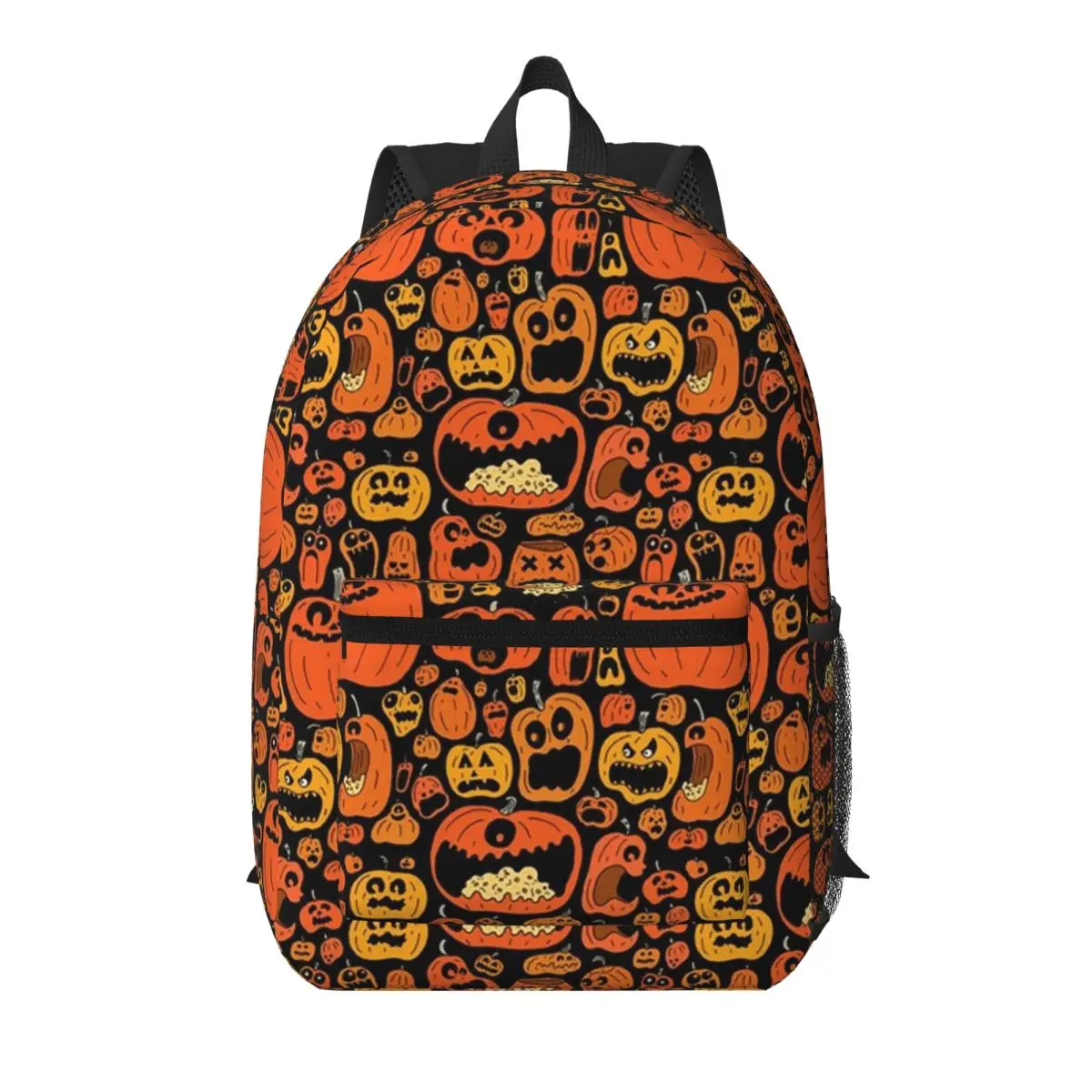 

Ghost Pumpkin Halloween Student Backpack School Bag Hiking Travel Daypack for Boys Girls Bookbag Shoulder Bags