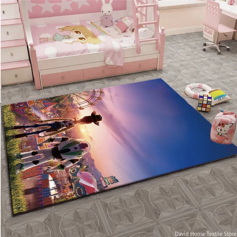 

Disney Toy Story Cartoon Carpet Rug for Living Room Bedroom Picnic Camp Kitchen Mat Crawling Carpet Non-slip Mat Decoration