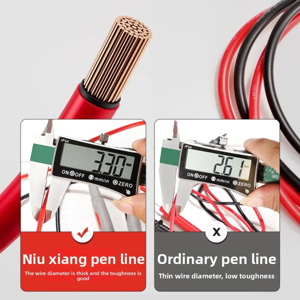Needle Tip Probe Test Leads Pin Hot Universal Digital Multimeter Multi Meter Tester Lead Probe Wire Pen Cable 10A 20A
