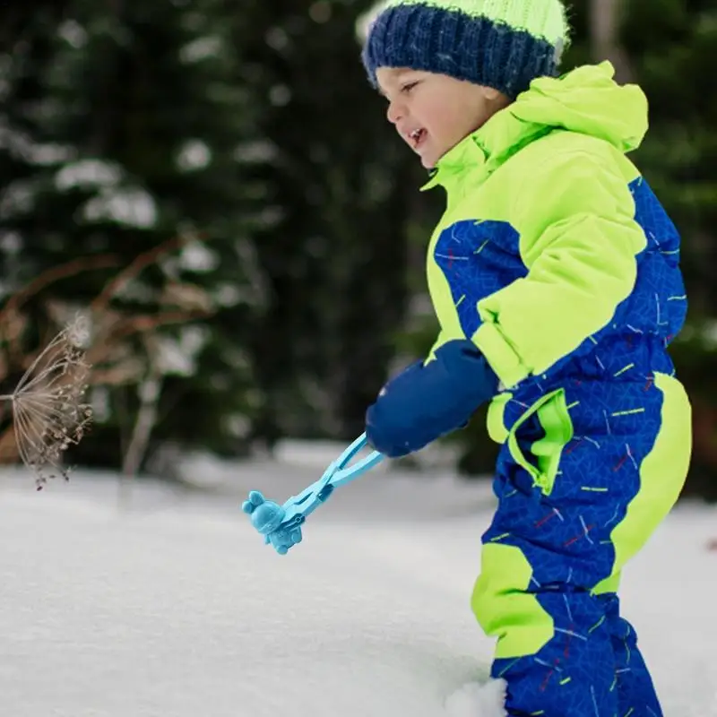 Molde para Hacer bolas de nieve para niños, formas cómodas para Hacer bolas de nieve, Clip para Hacer bolas de nieve, juguete para niños