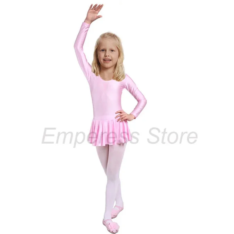 Vestido de ballet de manga larga para niñas, ropa de baile para niños, disfraces de ballet para niñas, leotardo de baile para niñas, Ropa de baile para niñas
