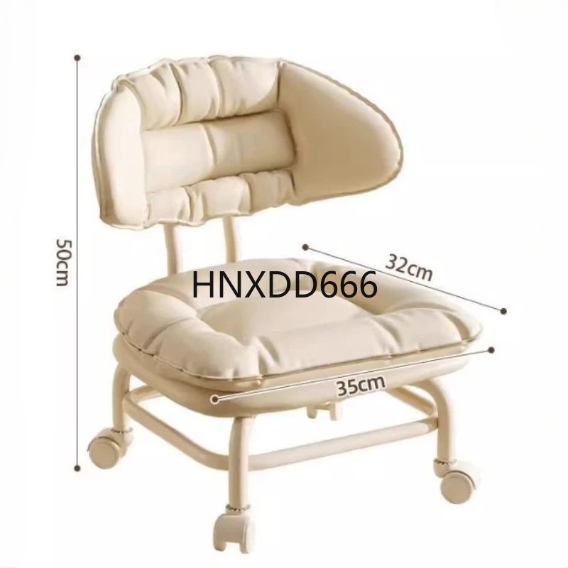

Hallway kitchen Low Footrest living room Office Stool vanity chair Children's wheel soft seat tabouret pliant home furniture