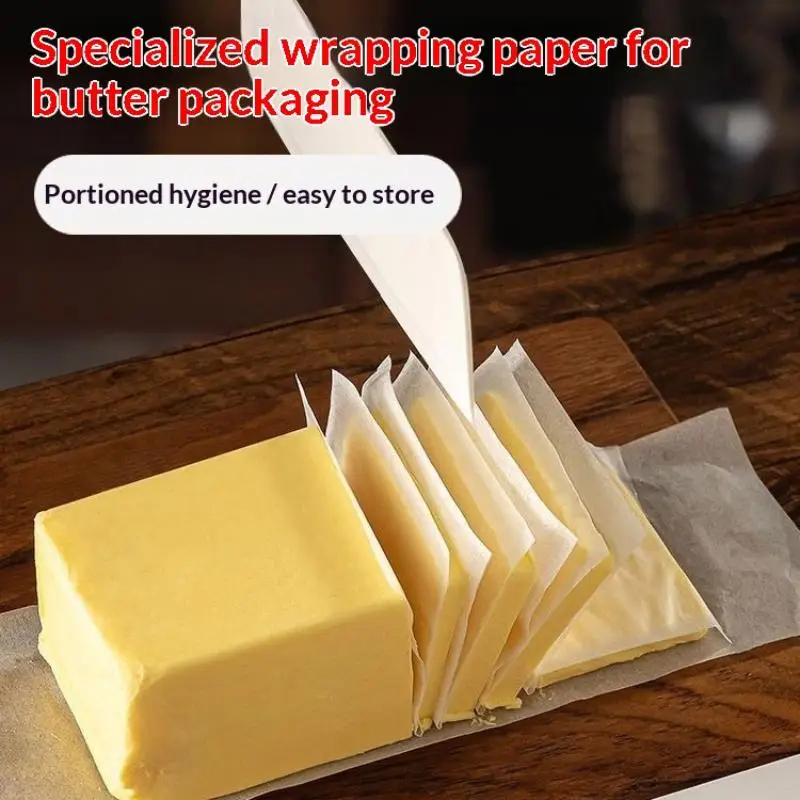 50/100/500 Stück Backpapier Pergament Antihaft-Quadrat-Patty-Papierbögen für Butter, Kekse, Kekse, Burgerpresse