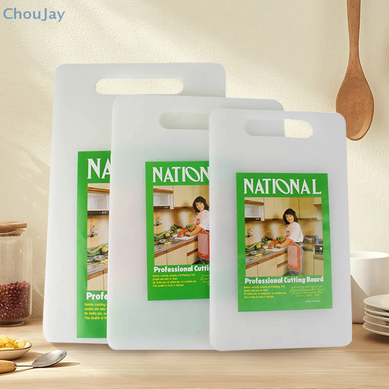 Placa de cortar de plástico resistente, antiderrapante, placa de corte de alimentos, quadrado, material plástico pe, suprimentos de cozinha, preparação de alimentos