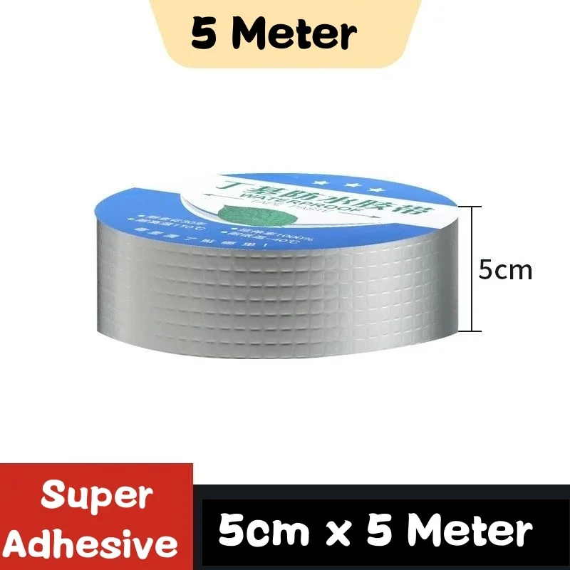 Super Waterdichte Tape Zelfklevende Butyl Afdichtingstape Dak Reparatie Verzegelde Lijm Kit Duct Fix Tape Tuinslang Stop Lekken