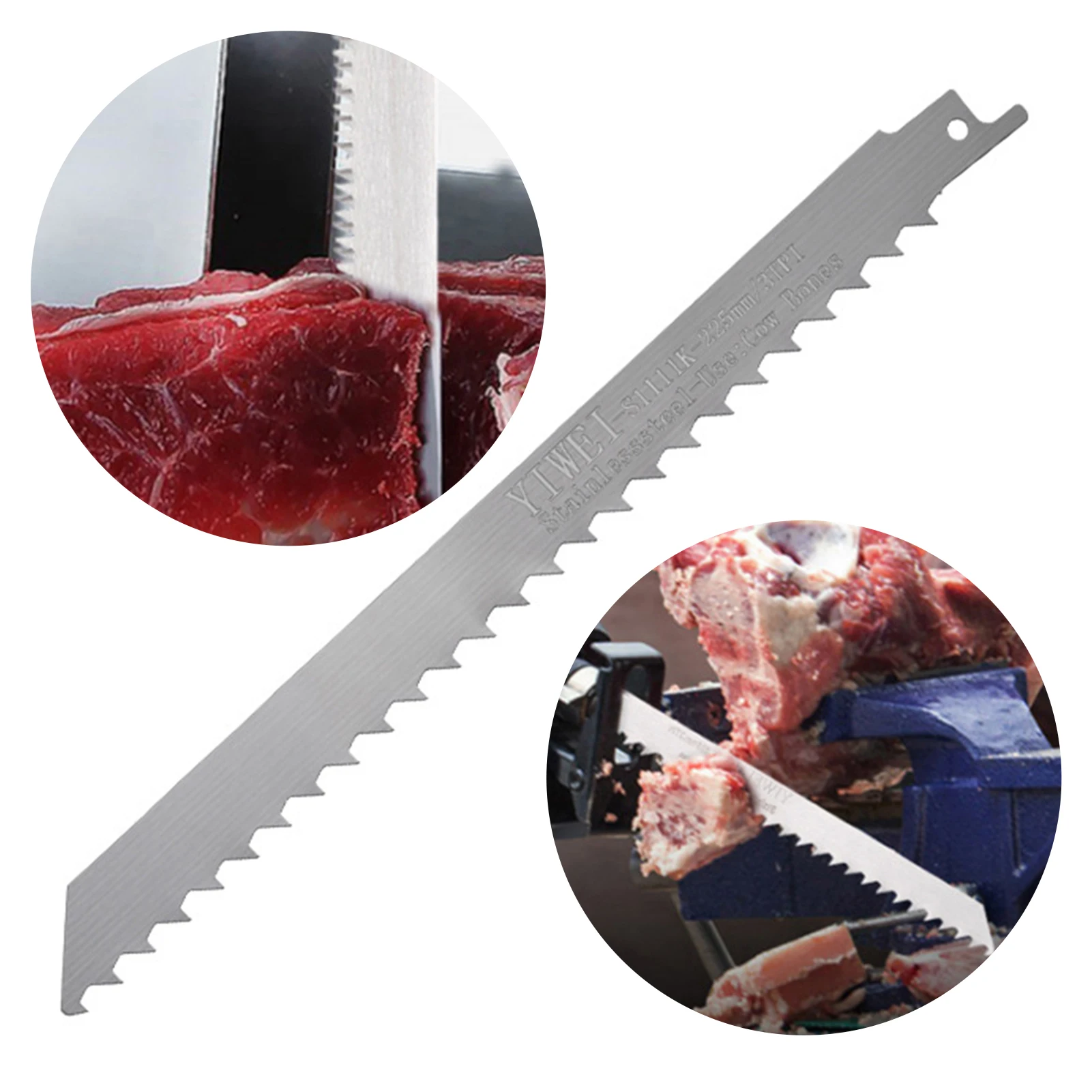 

Лезвия для сабельных пил из нержавеющей стали: для замороженного мяса, с крупным и мелким зубом, для резки костей, мяса, дерева