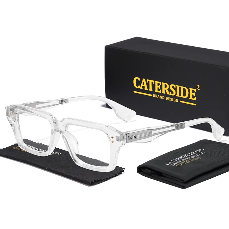 CATERSIDE Neue Vintage männer Optische Brillen Rahmen Marke Einzigartige Tempel Design Luxuriöse frauen Anti Blau Licht Lesebrille – Detail 11