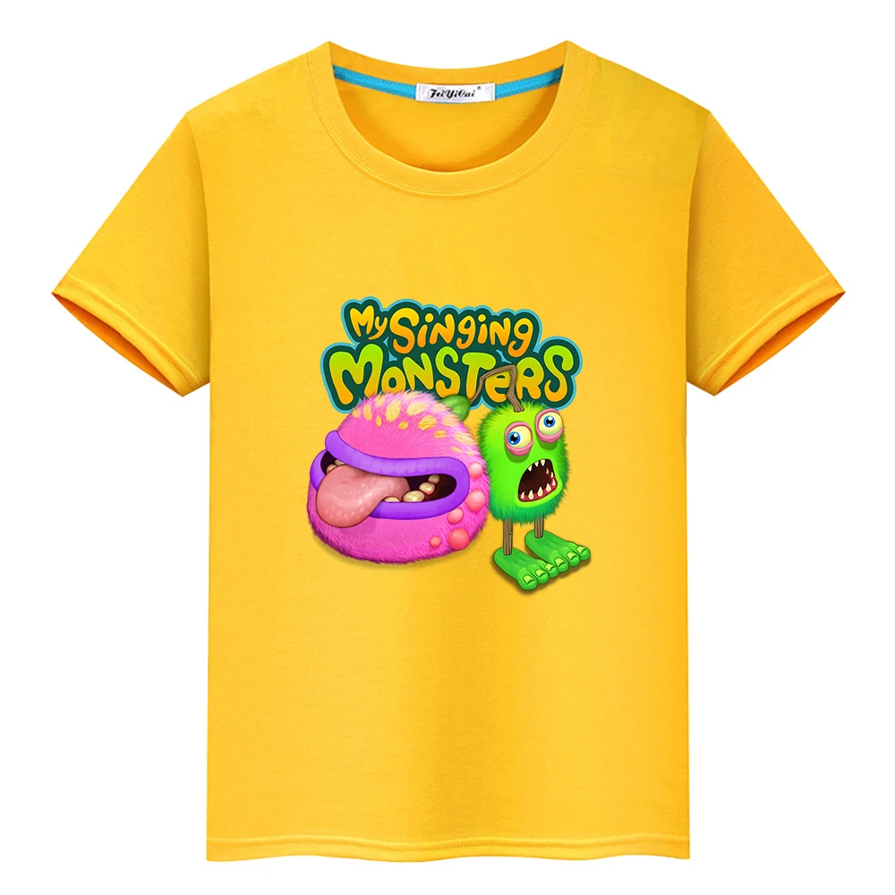 Game My Singing Monsters t-shirt ragazzi e ragazze Kawaii Tee-shirt 100% cotone maglietta o-collo di alta qualità camicie morbide e comode