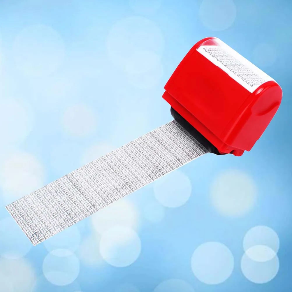 Mini Roller Self-Inking Stamp For Office Privacy Protection Compact Messy Code Security Stamp Lightweight Office