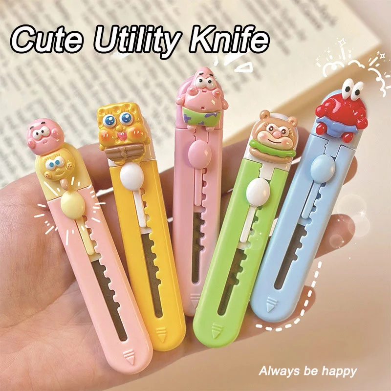 Cute Cartoon Utility Knife Cute Cartoon Cutter Portable Paper Cutter Handbook Knife