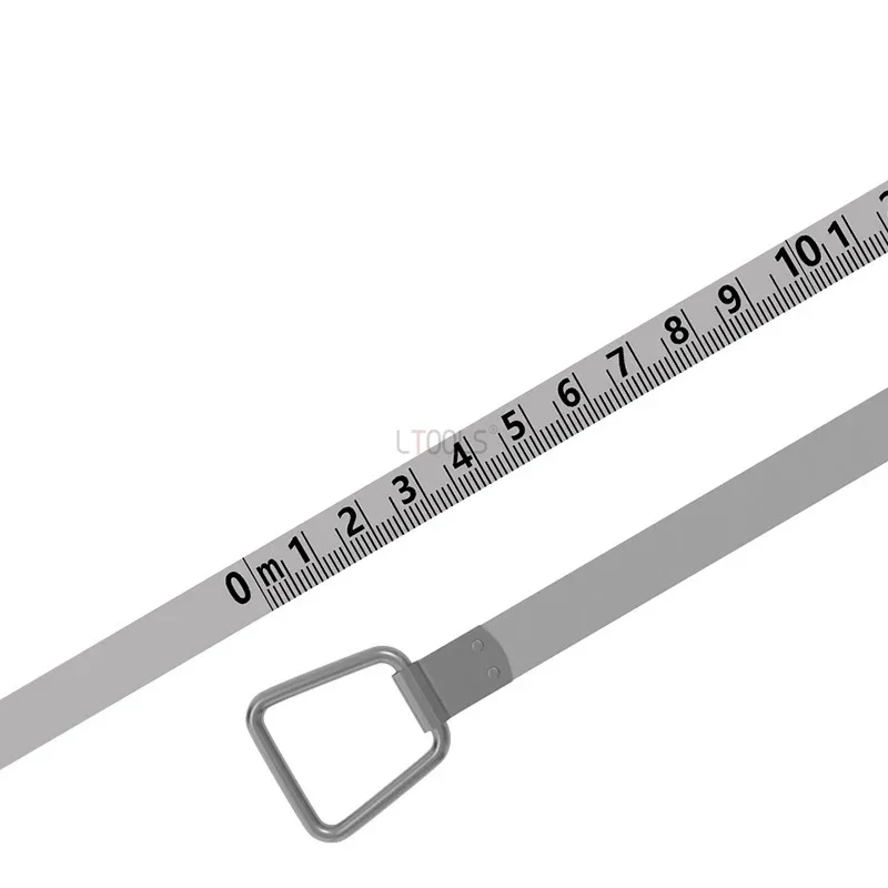 Righello rotondo in acciaio inossidabile 20/30/50m righello per disco di misurazione di ingegneria portatile con nastro in acciaio al carbonio a
