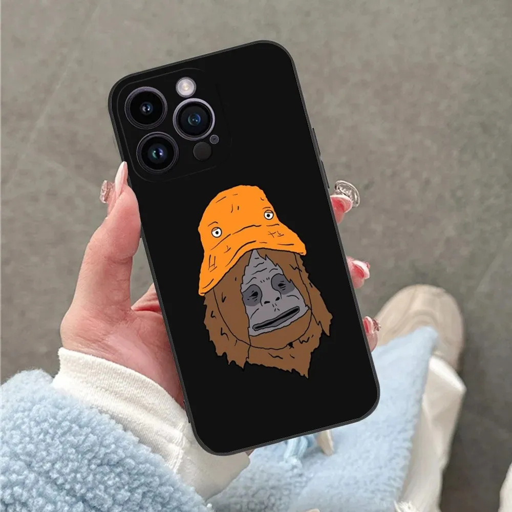 Sassy The Sasquatch Phone Case For iPhone 16,15,14,13,12,11,Plus,Pro Max,XS,X,XR,SE,Mini,8,7 Soft Silicone Black Cover