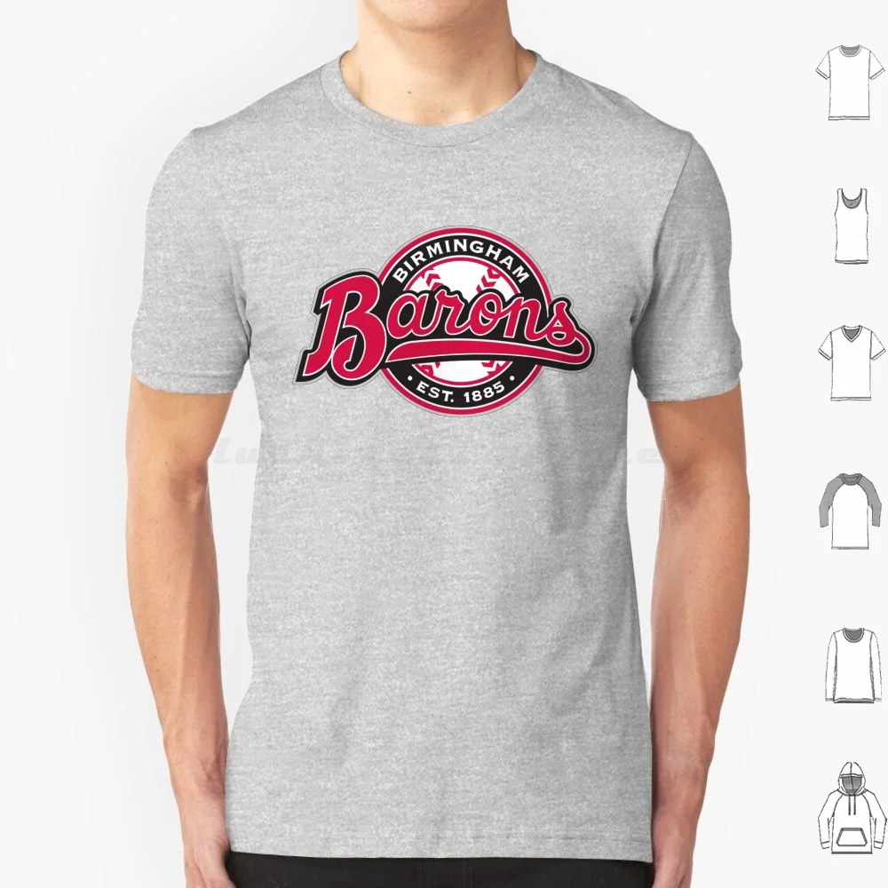 Birmingham Barons Icons T Shirt Big Size 100% Cotton Birmingham Barons Birmingham Barons Team I Love Baseball Baseball Baseball