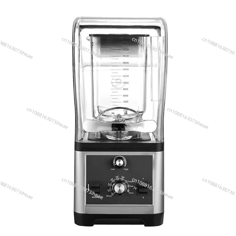 Sound insulation and crushed ice milk tea shop equipment with cover
