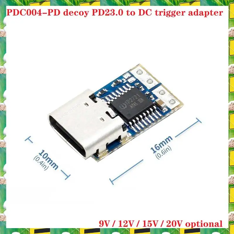 3C Electron 1 Piece PDC004-PD Decoy Module PD23.0 To DC DC Trigger Extension Cable QC4 Charger Type-C (12V),1 Piece PDC004-PD De