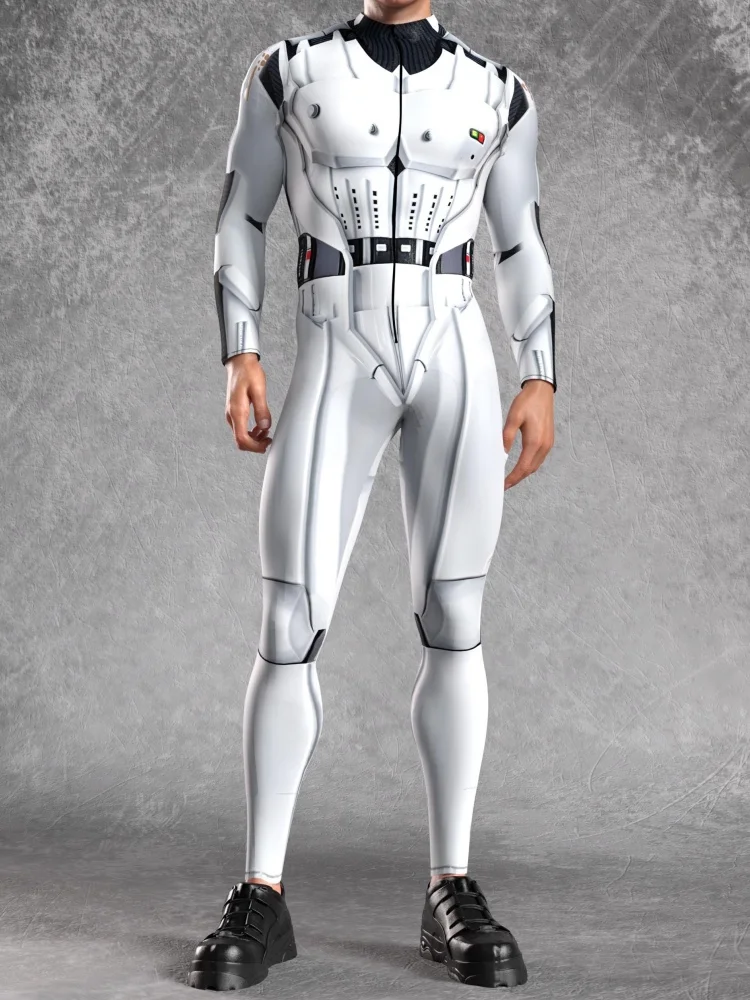 Erwachsenen-Tech-Bodysuit Rollenspiel-Kostüm Weltraum-Universum-Kampf Fantasie-Bodysuit Halloween-Party-Verkleidung Roboter-Paar-Kostüm 2025 – Detail 11