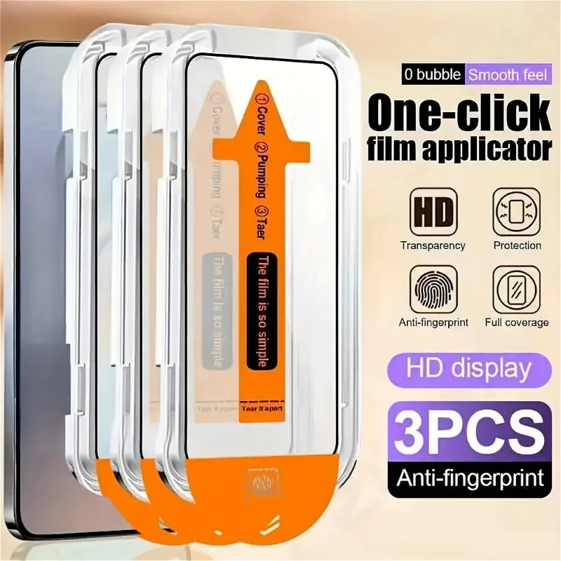 

3Pcs HD Clear Tempered Glass Screen Protector for Samsung S21 S22 S23 S24 S25 Plus S24 S25 Ultra S24 S25 S23 FE Glass