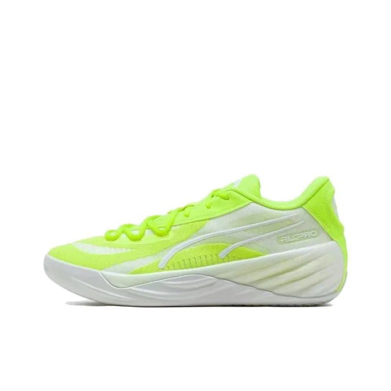 PUMA A11 Pro Nitro, sepatu basket pria leher bulat, anti selip dan tahan aus